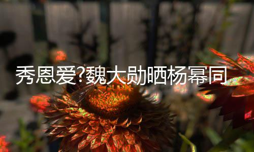 秀恩勋晒魏大爱萌超杨幂 嘟同款嘴卖视频可爱