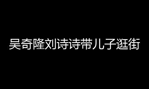 吴奇一家罕见合体带儿福隆刘子逛诗诗三口超幸街